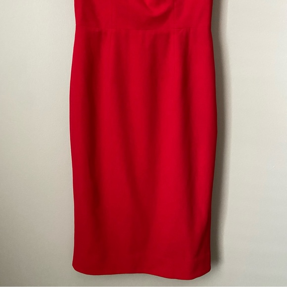 DRESS THE POPULATION Off Shoulder Cocktail Dress Red Size M - Picture 5 of 13